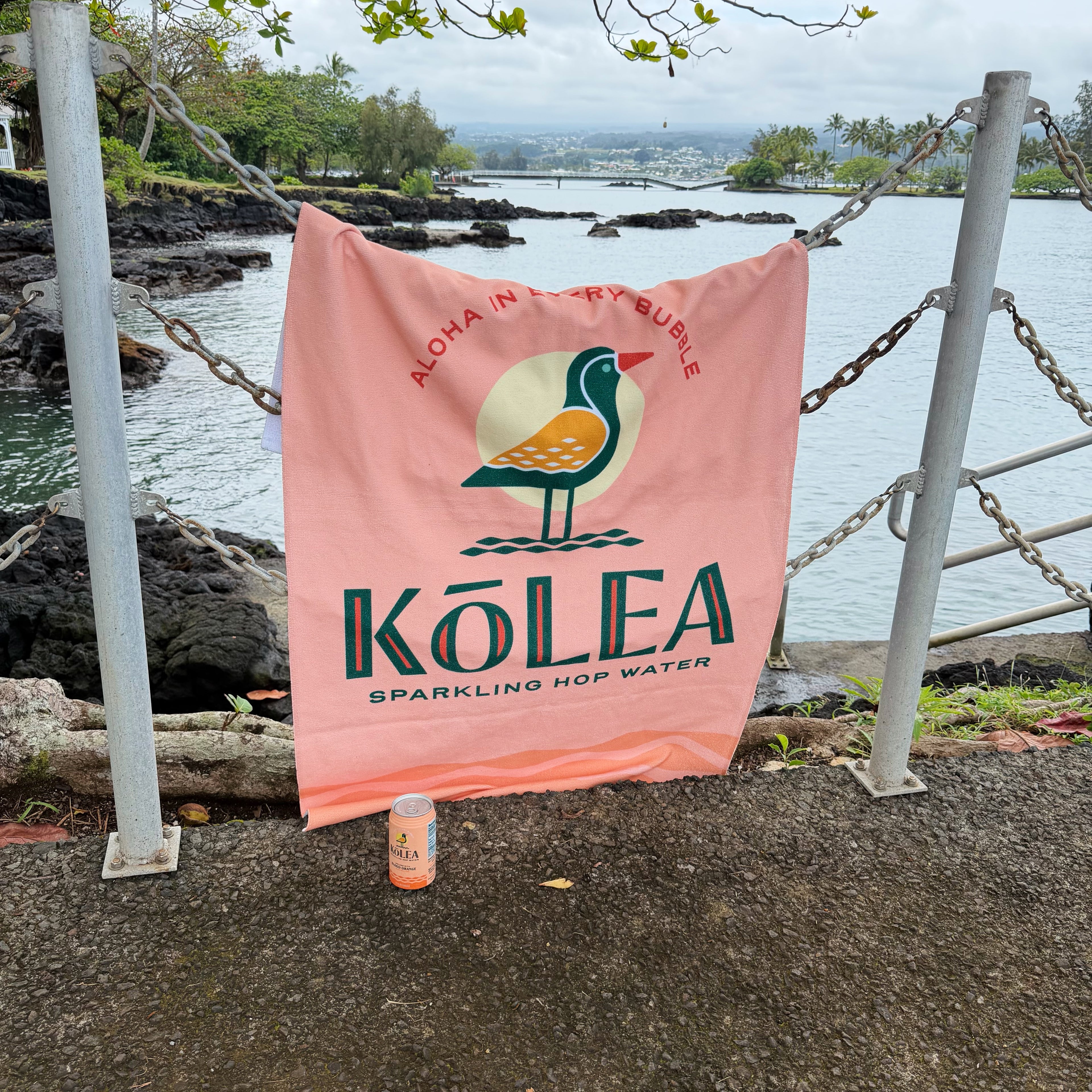 Kōlea Beach Towel - Coral